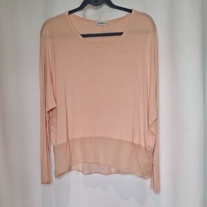 Nina Kendosa Paris Silk Blend Blush Pink Top